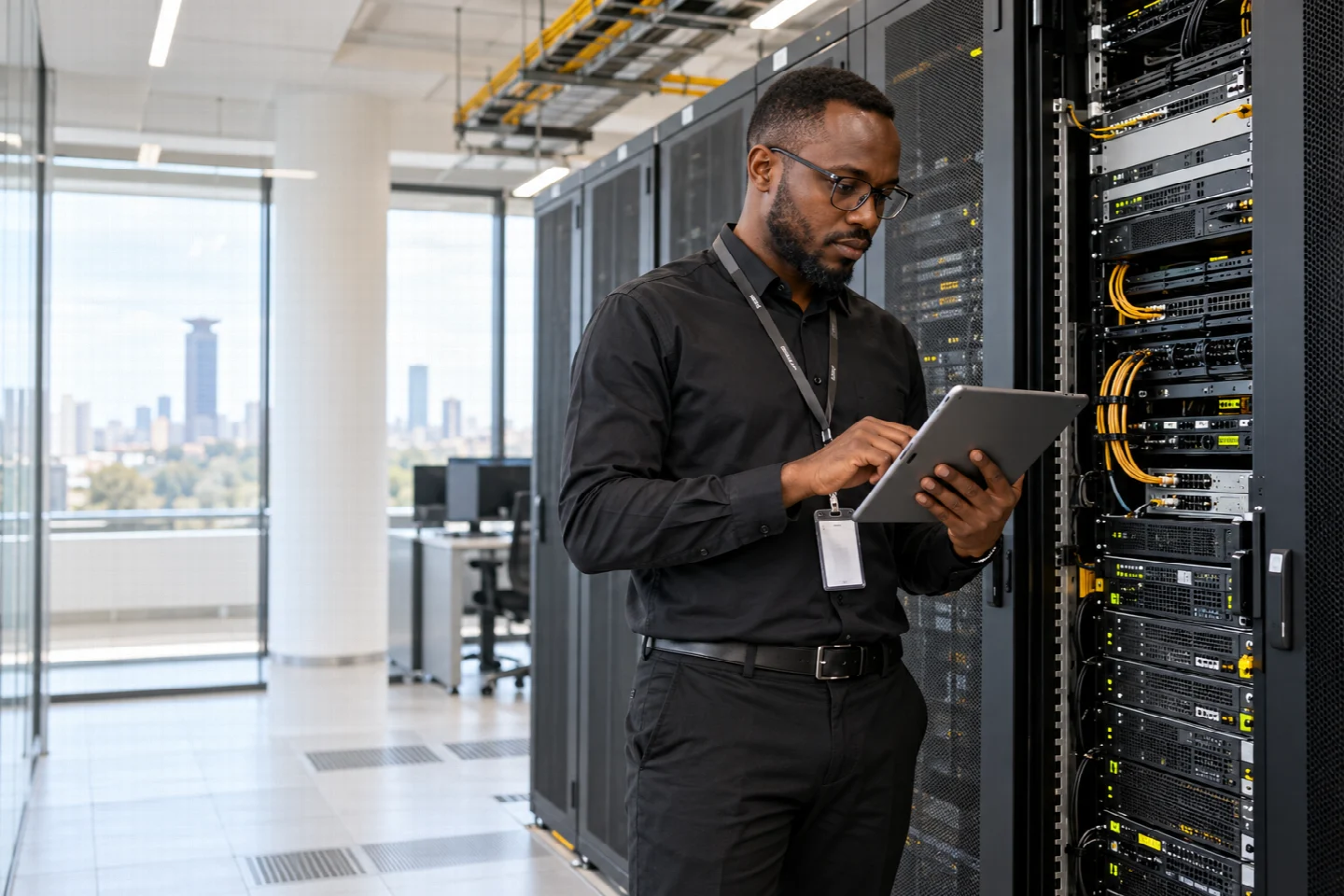 A page-specific view of cloud infrastructure in a Kenyan technology setting