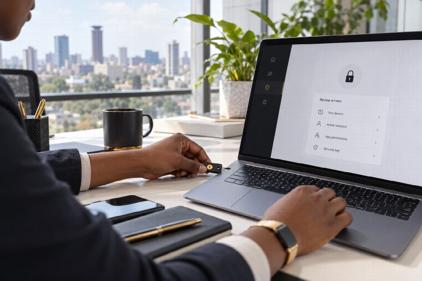 A page-specific view of cybersecurity in a Kenyan technology setting